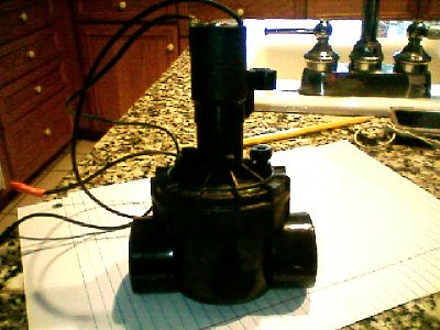 the valve fully assembled.