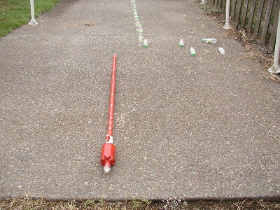 Barrel test 1  long 1 inch barrel I use to shoot gumballs and jawbreakers.