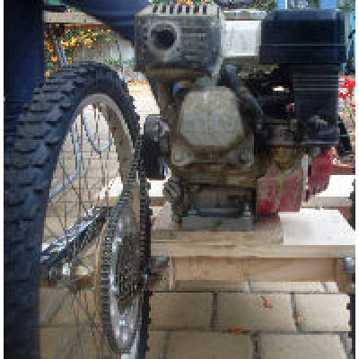 Only picture I could find of 'Deathwish I' It only lasted a few days, till I discovered why they dont make motorbikes out of wood.