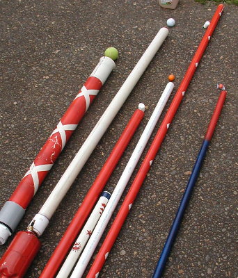 Marshmallow cannon and barrel collection