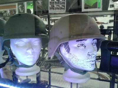 I JSRified one of the polystyrene display heads :) there's a whole box of them back at the store, and I was glad when LeMaudit said &amp;quot;oooh, targets!&amp;quot; before me when we found it :D