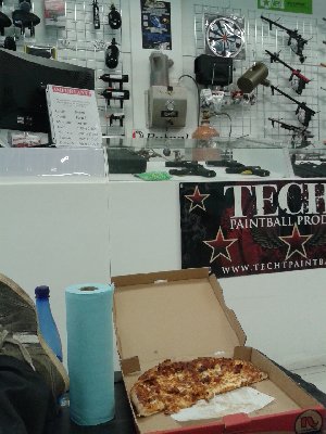 Pizza and High Pressure Air, the breakfast of champions!