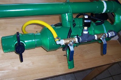 My propane hose is 200psi rated compressor hose. (I liked the yellow)