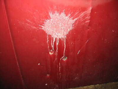 An old hood that I shot up