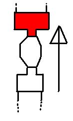 Arrow = direction of air travel. Red part = the part in question.
